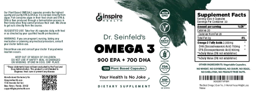 Sustainability icon for GINSPIRE NUTRITION omega-3 product