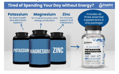 GINSPIRE NUTRITION mineral blend ingredients panel detail.