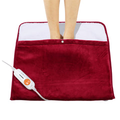 Gintao foot warmer close-up shows soft flannel for skin-friendly warmth.