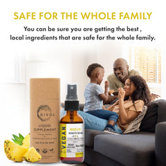 GIVOL bromelain bottle with USA family-owned branding