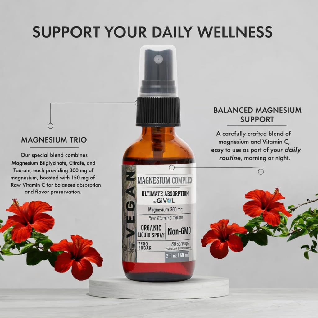 GIVOL Tri Magnesium spray mist ready for easy daily use and calm moments.