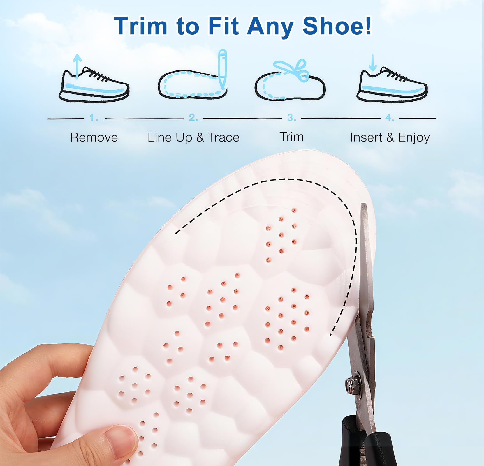 Giwytey 4D adaptive design close-up illustrating feet-friendly movement