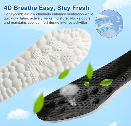 Giwytey 4D Cloud Insoles with arch support for balanced movement