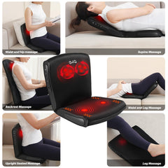 GJQ 360-degree kneading design enables precise back and neck relief.
