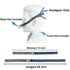 GJX 15-28 inch adjustable head strap demonstrates customizable fit.