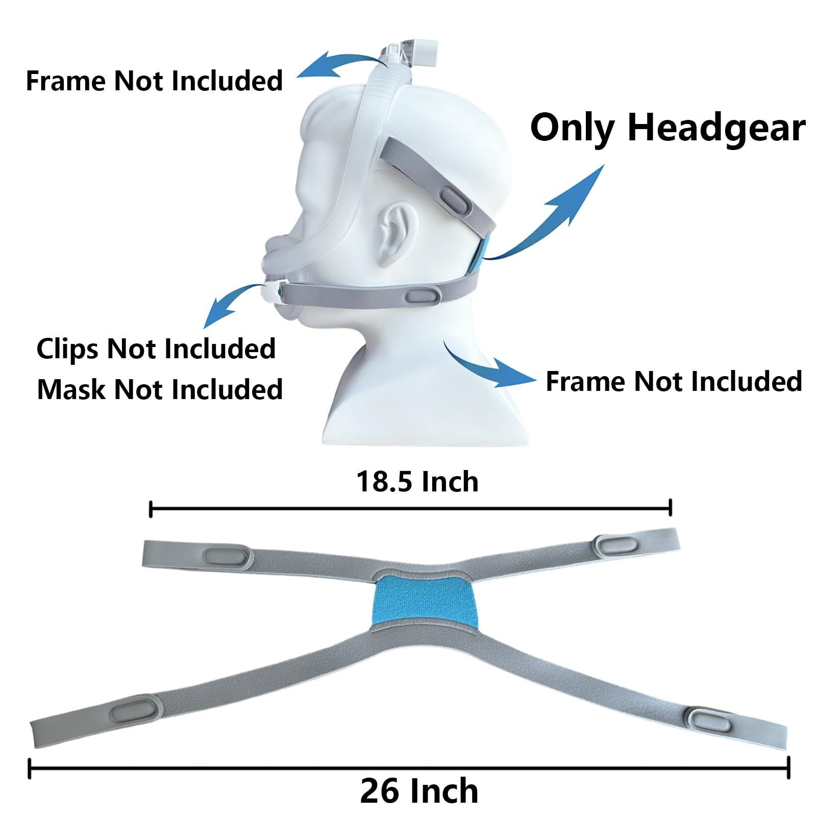GJX packaged two-pack headgear ready for replacement.