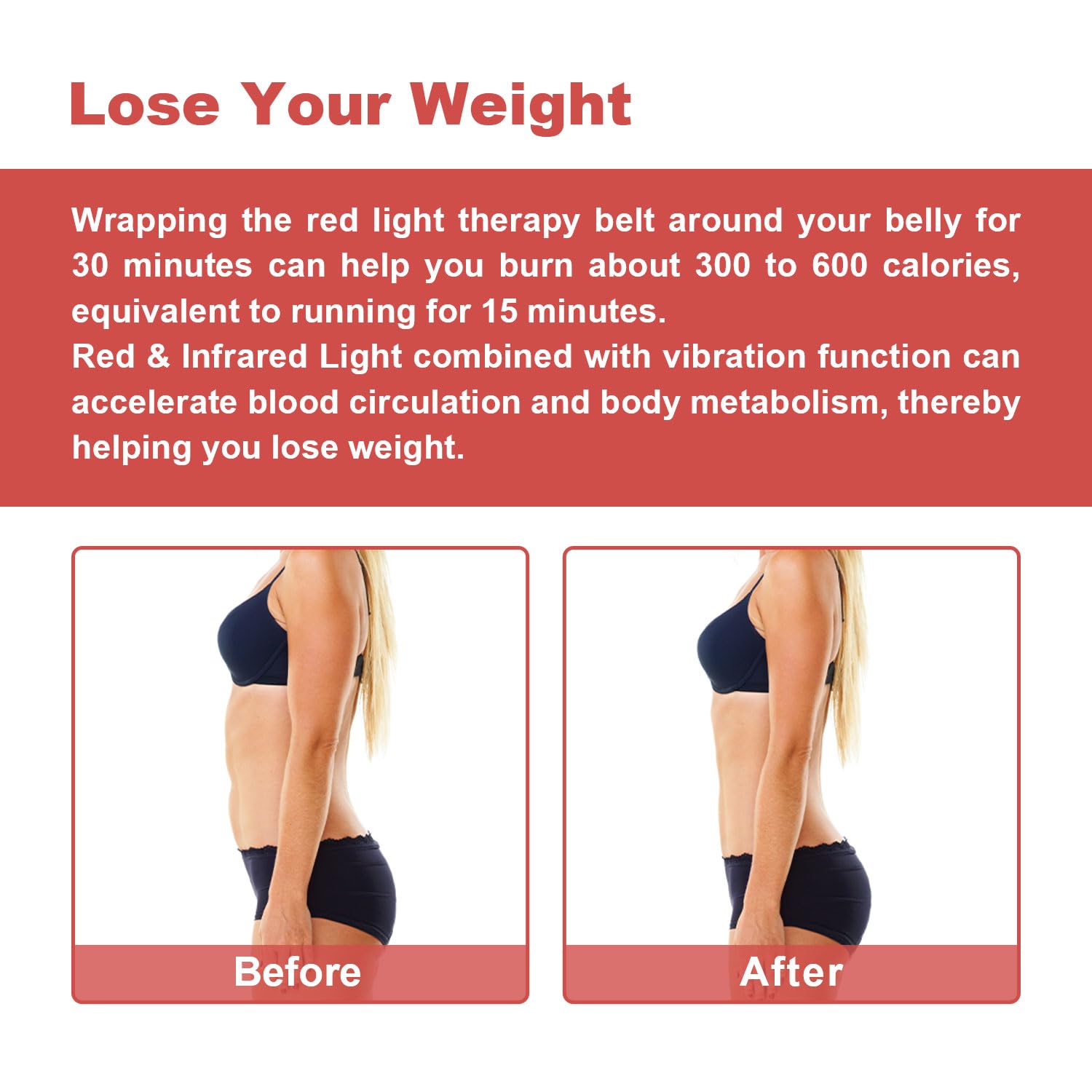 GLOHFAN adjustable wrap worn around the waist for flexible use.