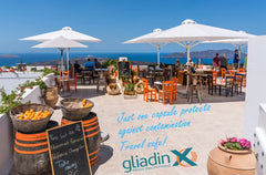GliadinX GMP-certified manufacturing seal with kosher vegan marks