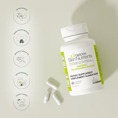 GliSODin packaging open view revealing bottle and insert for easy daily routine