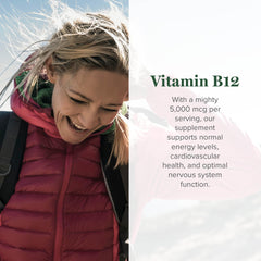 Global Healing B12 sublingual drops with dropper enables quick absorption.