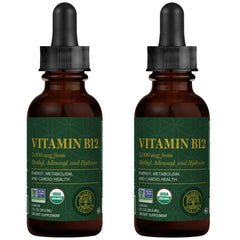Global Healing Center Vitamin B12 bottle for easy sublingual absorption.