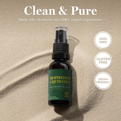 Global Healing Center Biophotonic Liquid Gold Spray application for on-the-go routines
