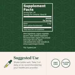 Global Healing Center boron supplement pour showing convenient capsule intake