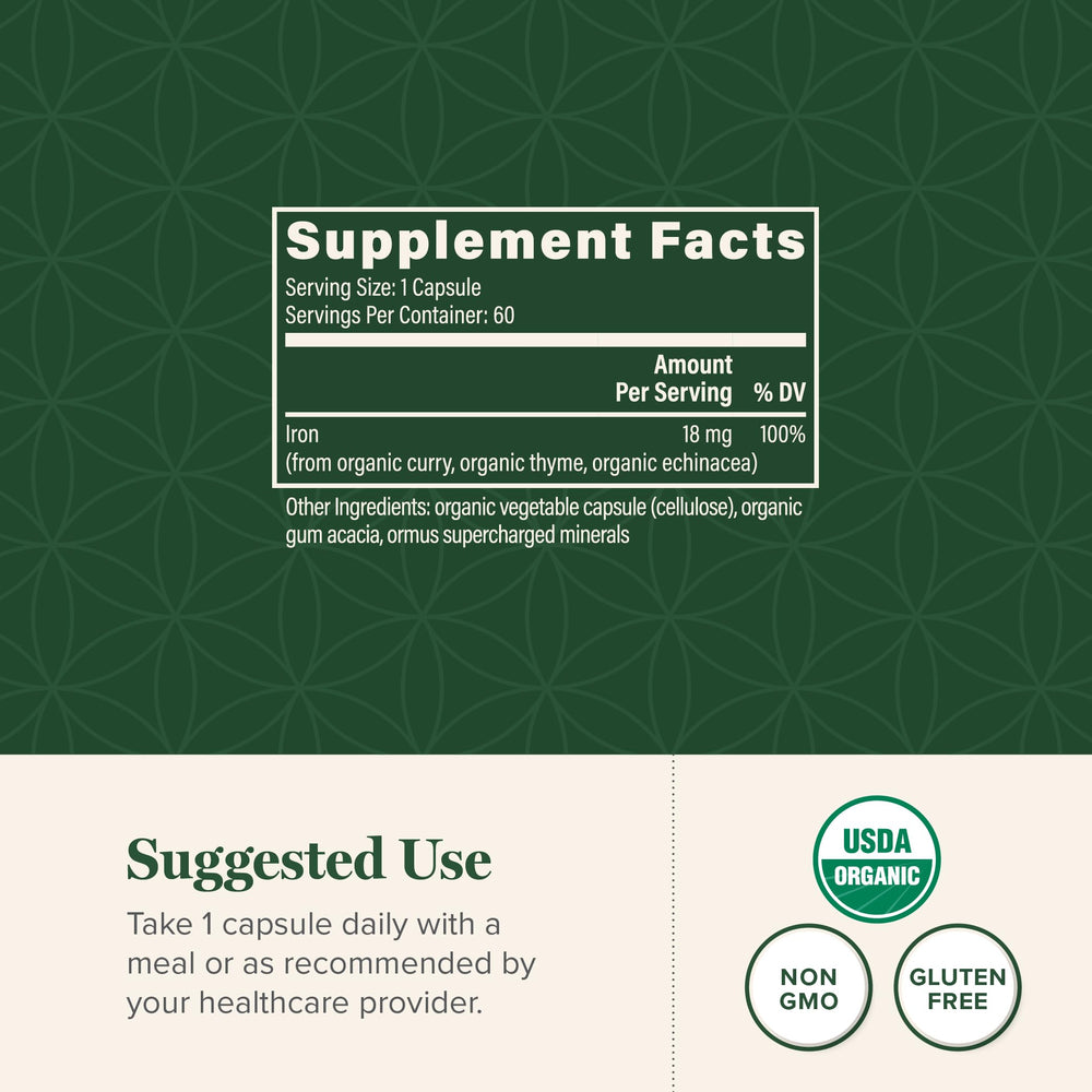 Global Healing Center curry leaf extract ingredient spotlights plant-based iron support.