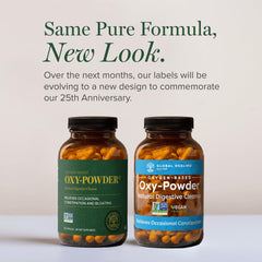 Global Healing Center Oxy-Powder capsules ready for easy daily use
