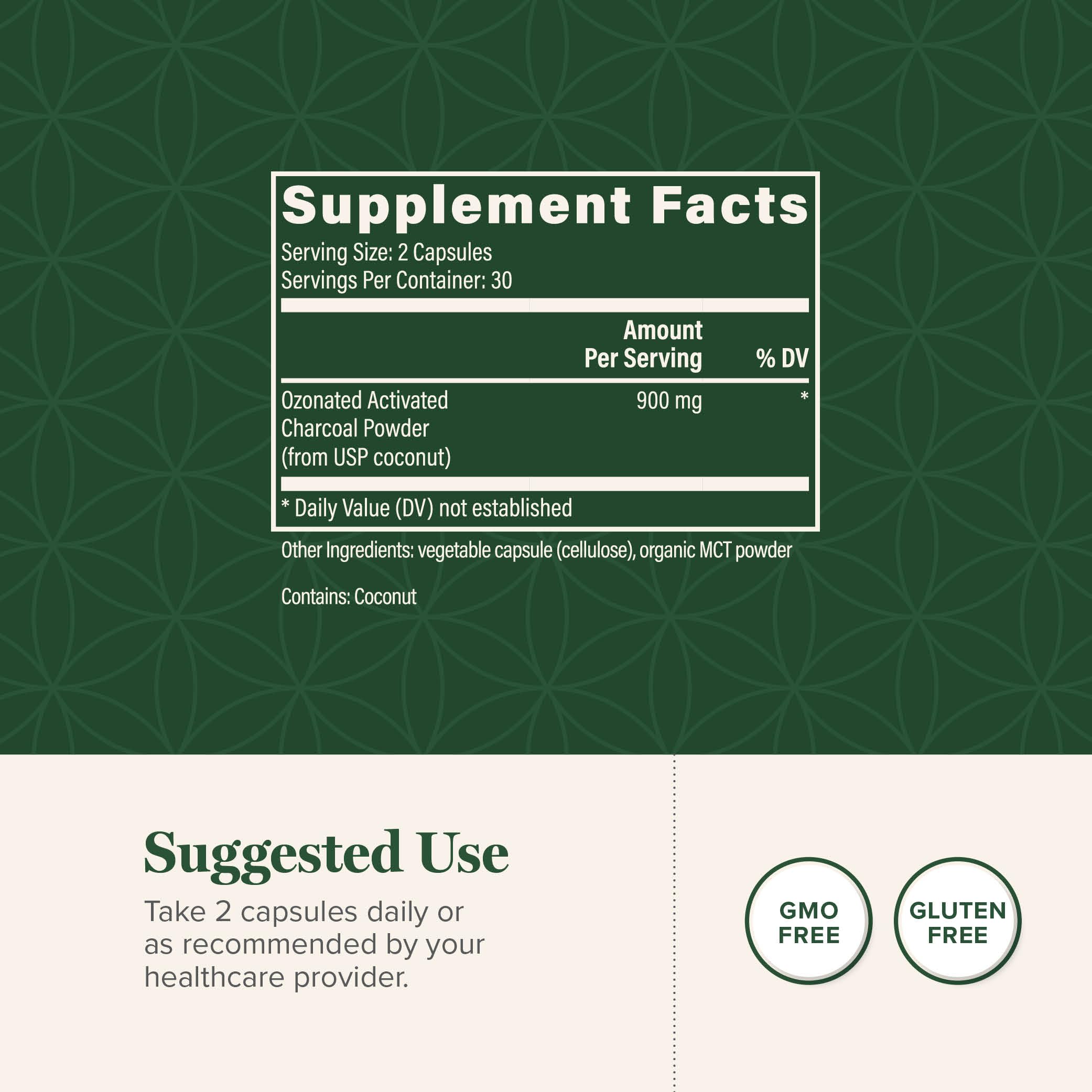 Global Healing Center capsules close-up for daily digestive comfort.