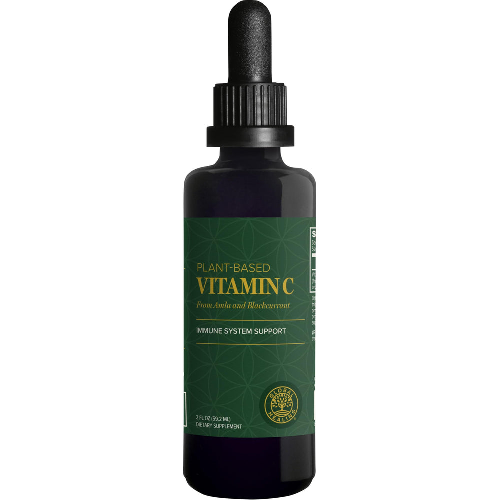 Global Healing Center Vitamin C Drops bottle close-up for immune support