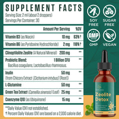 Vegan and gluten-free labeling on Glorithiventa Detox packaging.