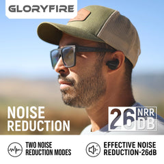 GLORYFIRE ear protection with sound amplification for enhanced situational awareness