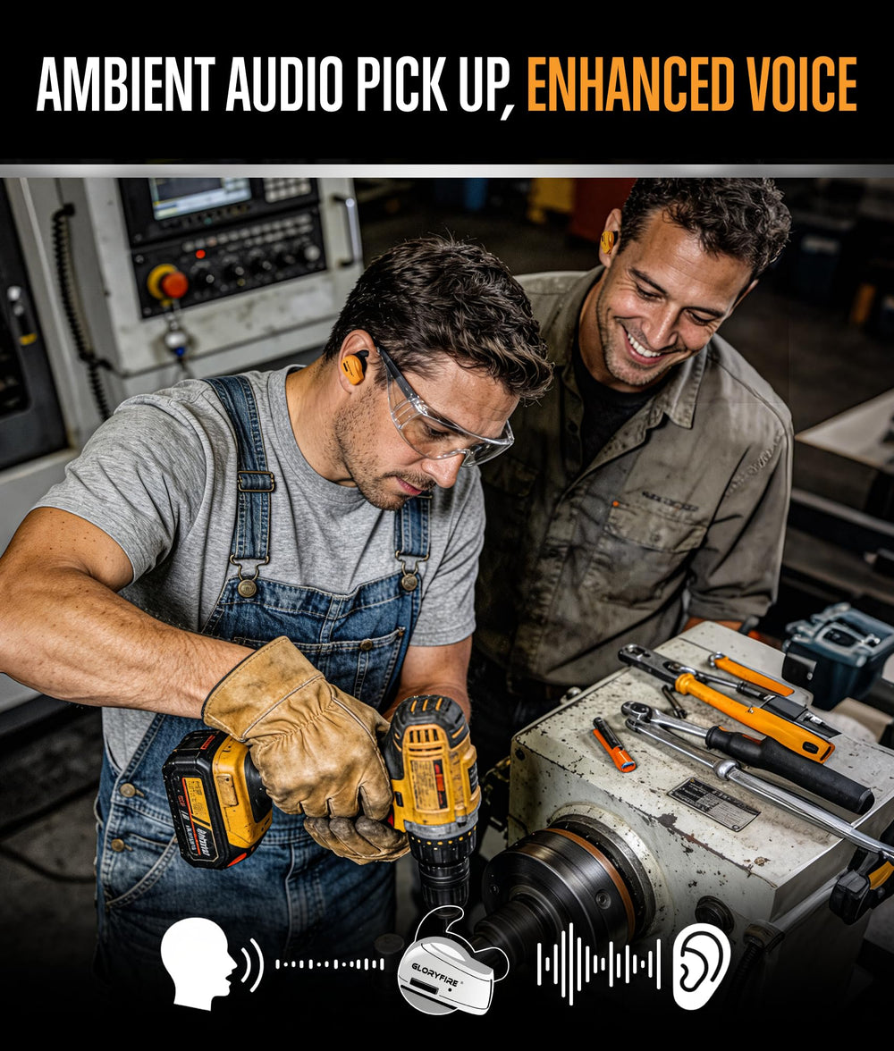 GLORYFIRE earbuds Bluetooth pairing is easy for fast on-site teamwork.