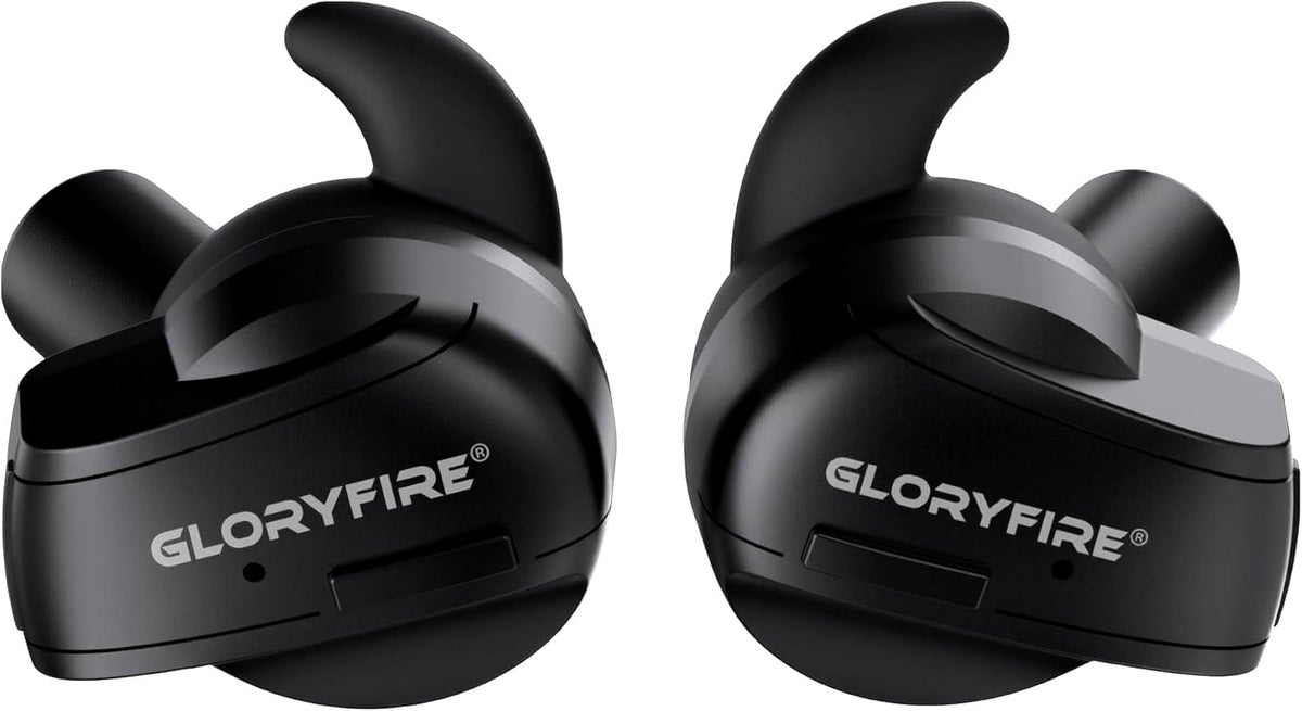 GLORYFIRE shooting ear protection case shown for travel and storage on the range.