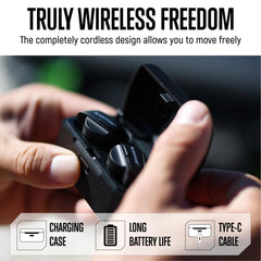 GLORYFIRE silicone anti-loss tether keeps earbuds secured during activity.