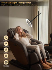 GLOWRIUM lamp height adjustment enabling ideal placement for reading tasks.