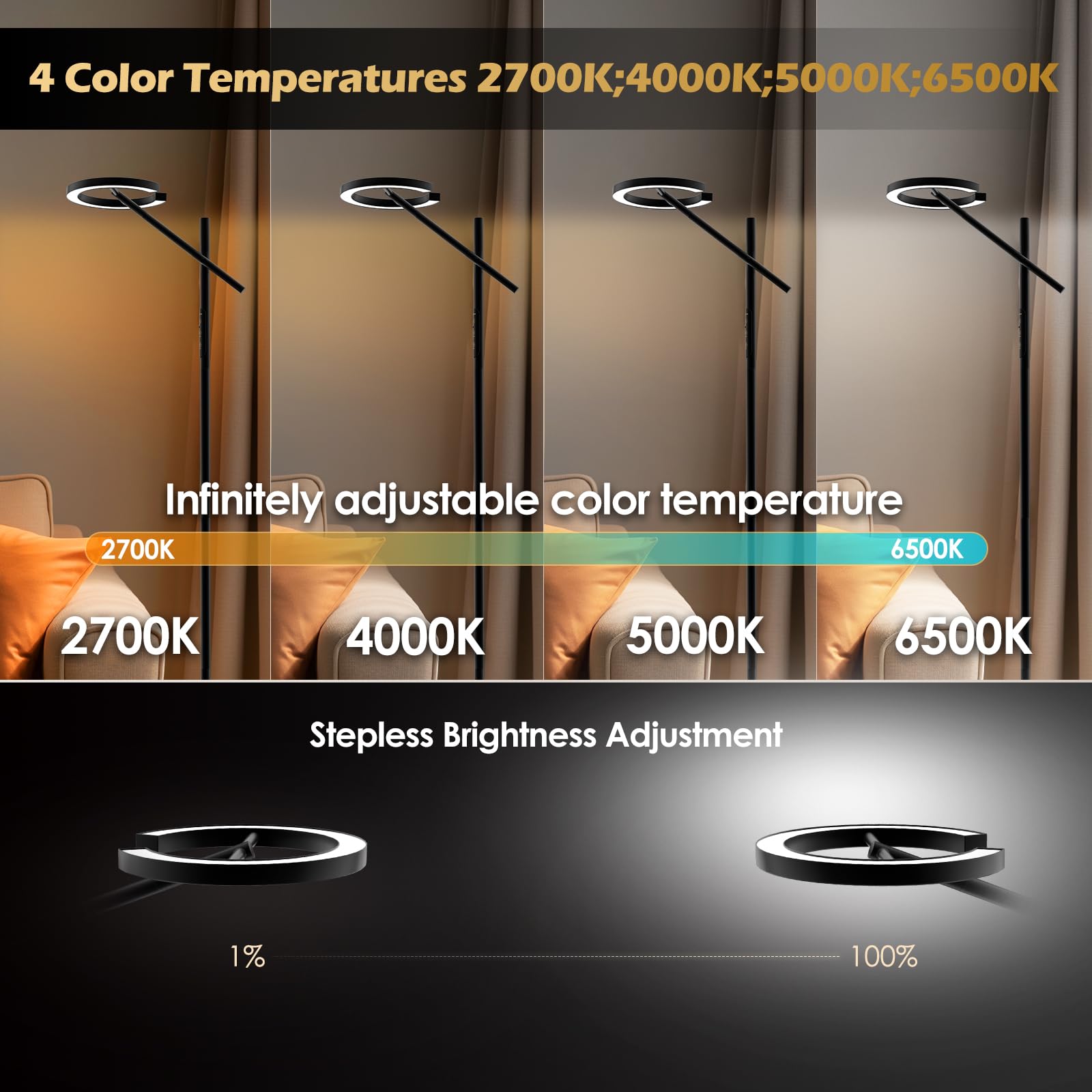 GLOWRIUM remote control highlights easy, convenient lighting adjustments.