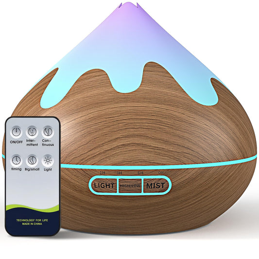 GLOXA 500ml diffuser with water-tank view for long, uninterrupted fragrance sessions.