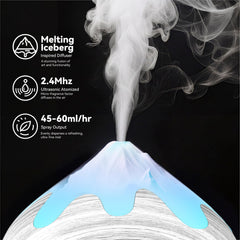 GLOXA diffuser remote-control lets you adjust mist and lights from across the room.