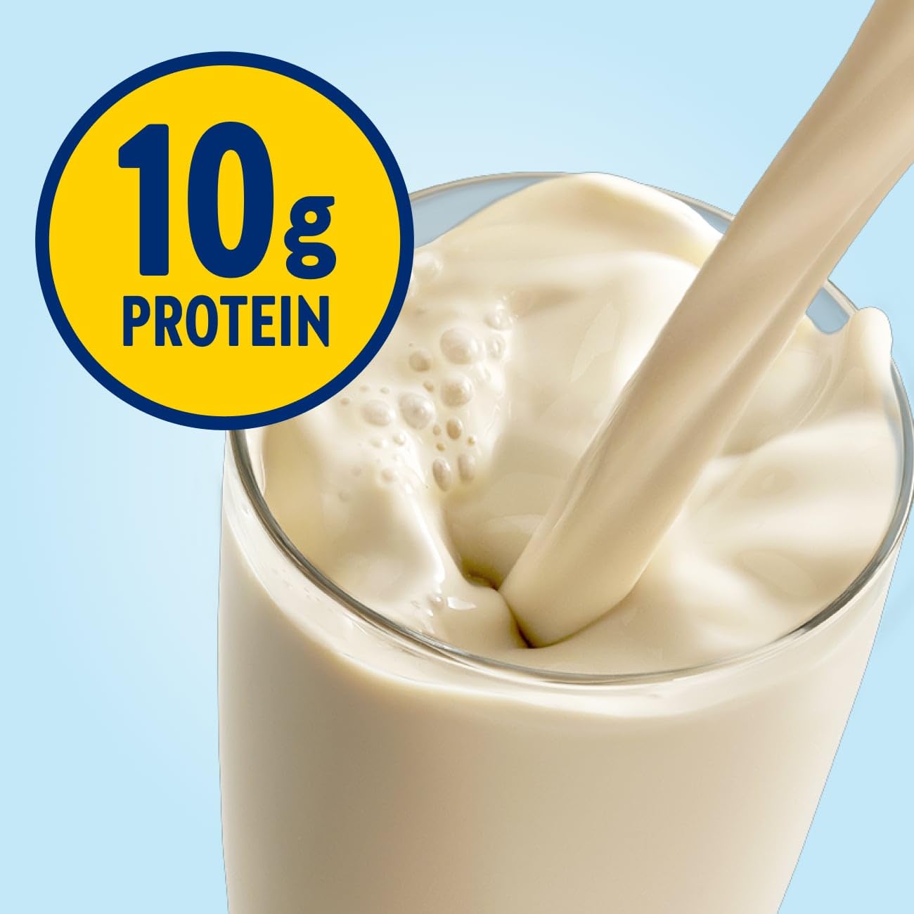 Glucerna Original Vanilla nutrition label highlights CARBSTEADY and protein.