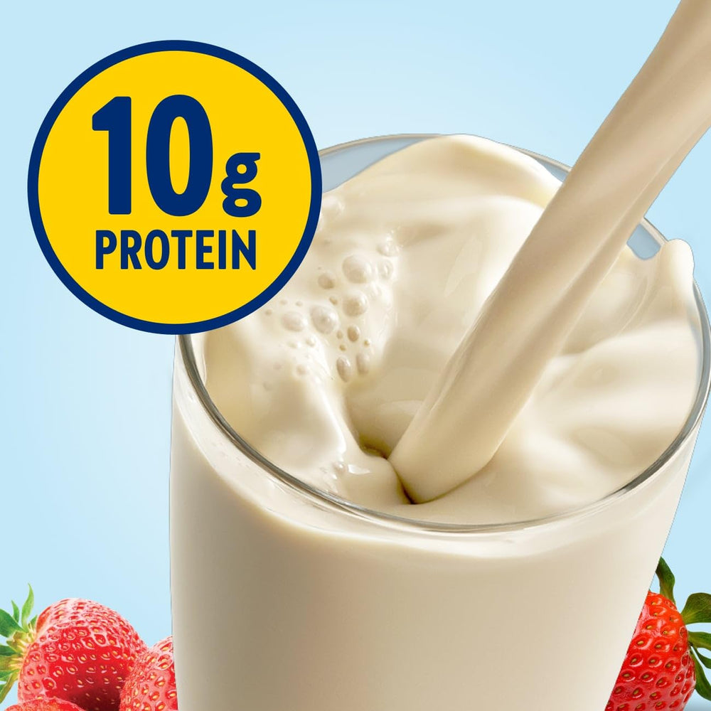 Glucerna Original glass shows 10g protein for satiety and muscle support