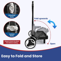 Glucomfy Quick folding design enables compact storage