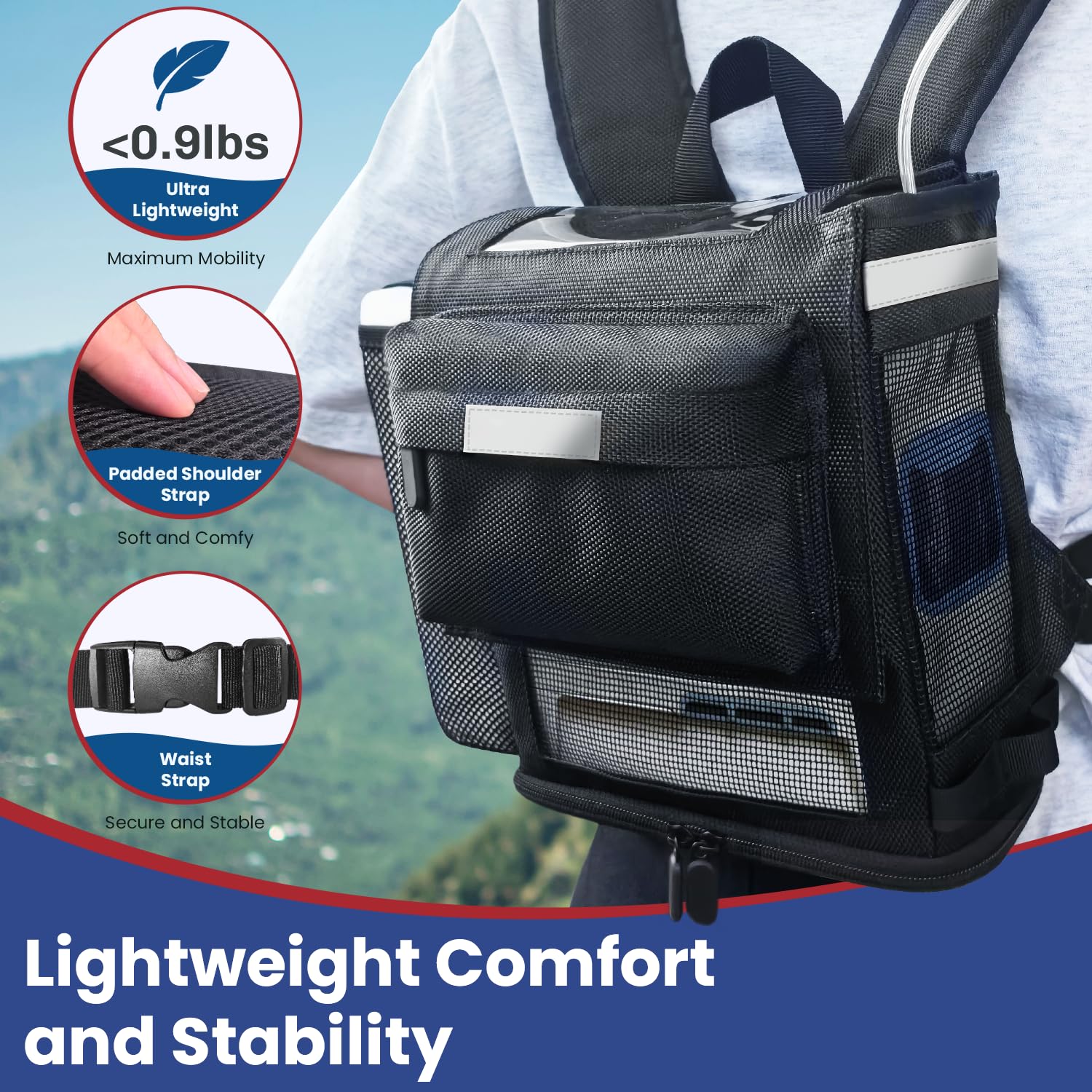 Glucomfy G5 rugged 1680D nylon withstands outdoor conditions.