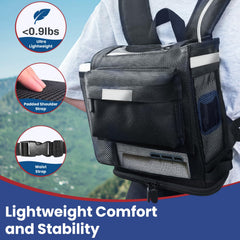 Glucomfy Telescoping handle provides adjustable heights for easy maneuvering