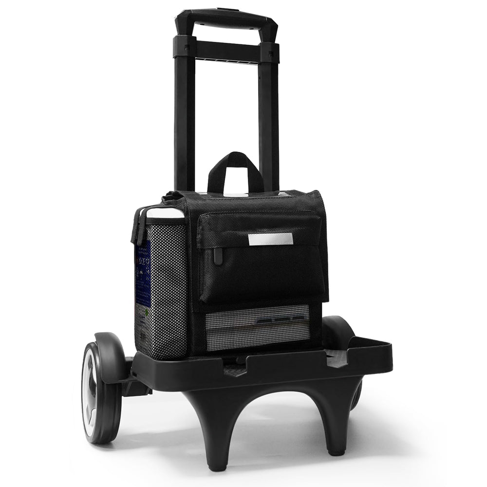 Glucomfy Ultralight Backpack ventilated design keeps the concentrator cool during use