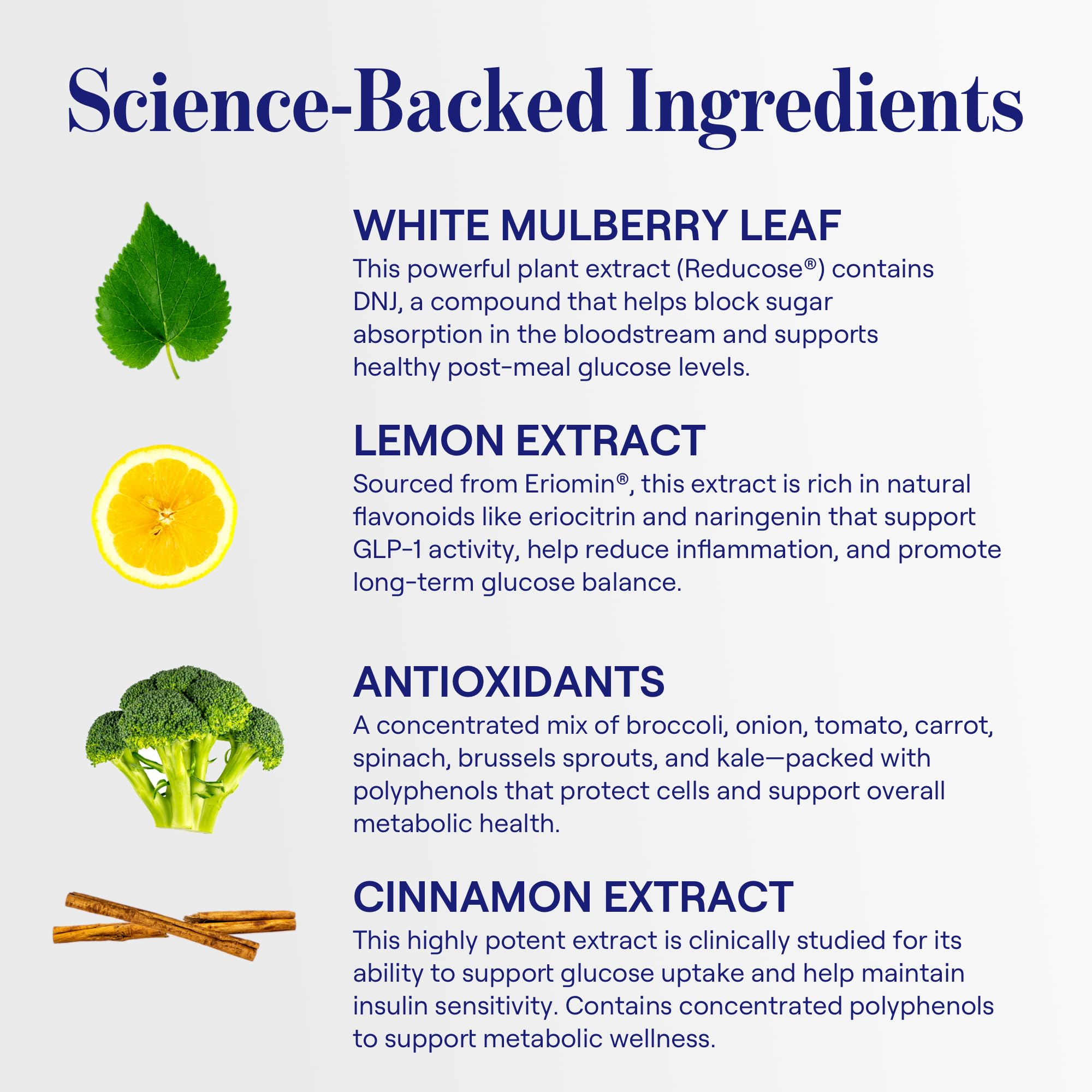 Glucose Revolution Anti-Spike label ingredients spotlights mulberry leaf and lemon polyphenols
