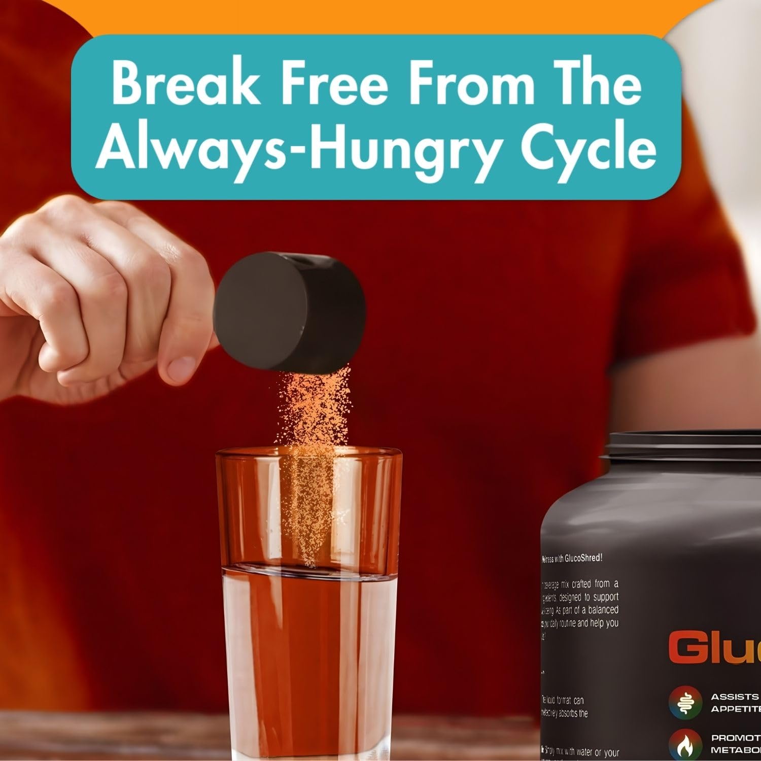 GlucoShred Advanced GLP-1 berberine ingredient close-up highlighting natural metabolic-support components