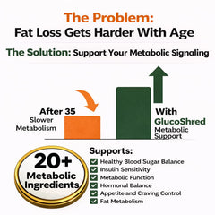 GlucoShred Advanced GLP-1 Drink Mix scoop for precise daily servings and consistent flavor