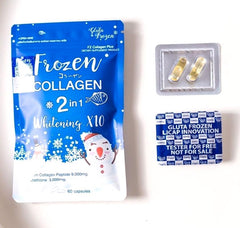 Gluta Frozen Collagen 2-pack packaging emphasizes value and simple setup.