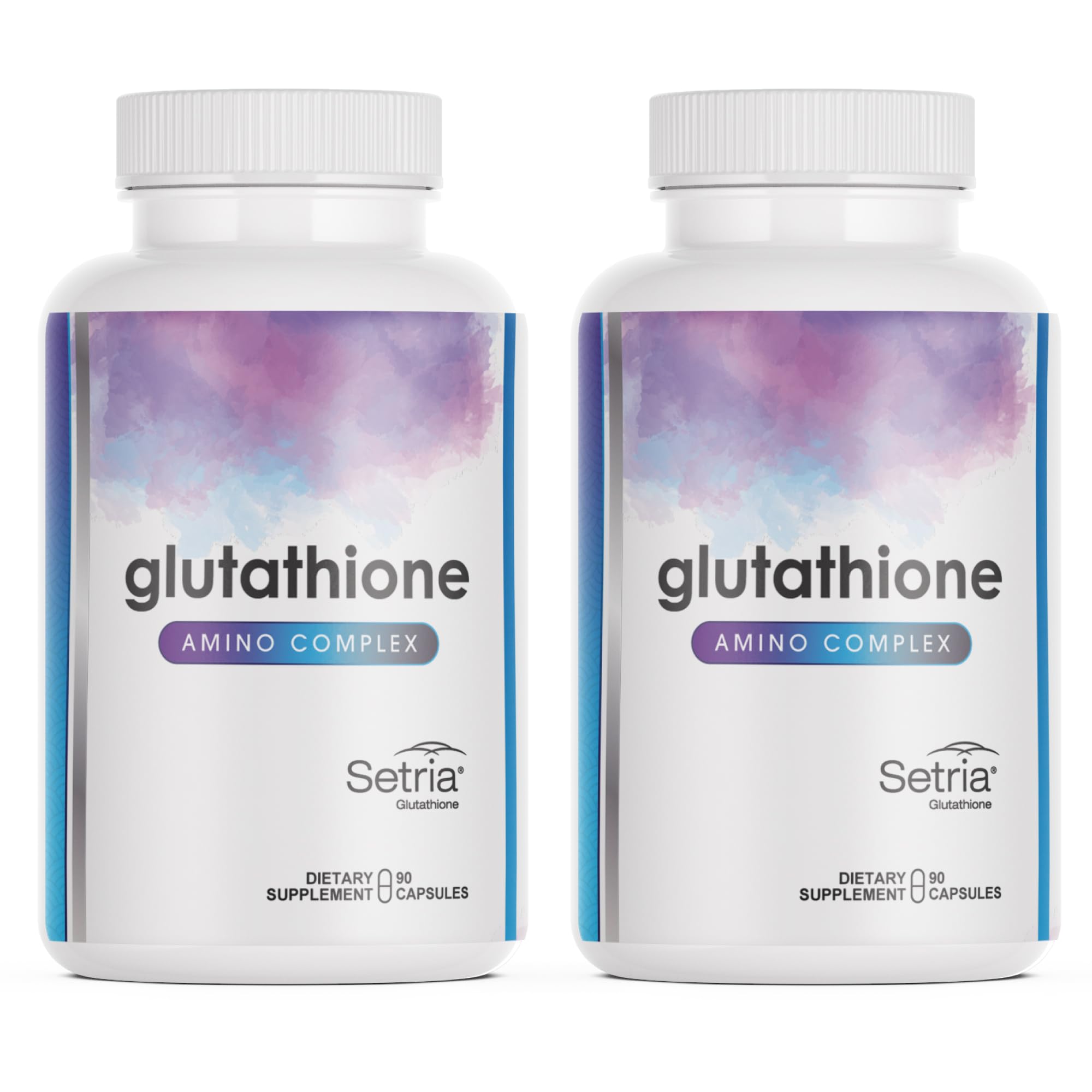 Glutathione Amino Complex bottle offering premium antioxidant support for daily wellness.