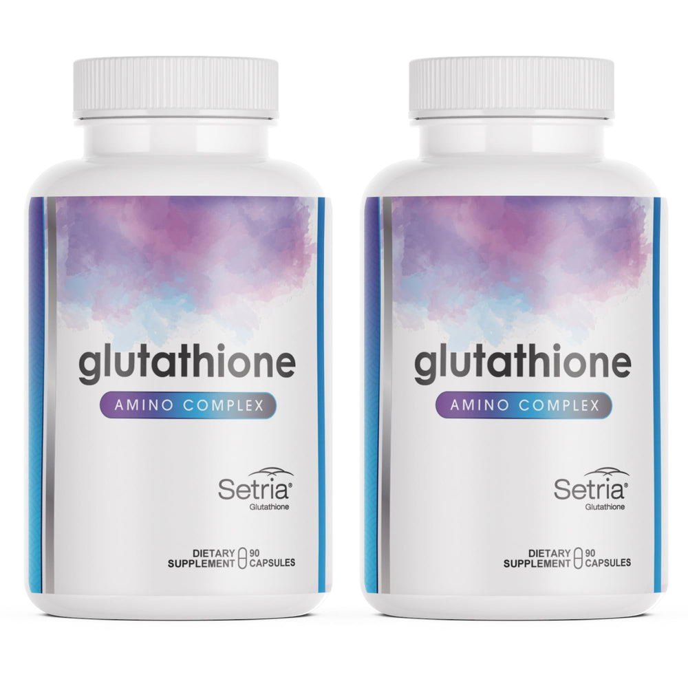 Glutathione Amino Complex bottle offering premium antioxidant support for daily wellness.