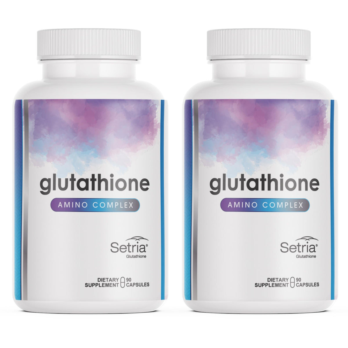 Glutathione Amino Complex bottle offering premium antioxidant support for daily wellness.