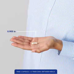 Back label showing serving directions for cognitive support.