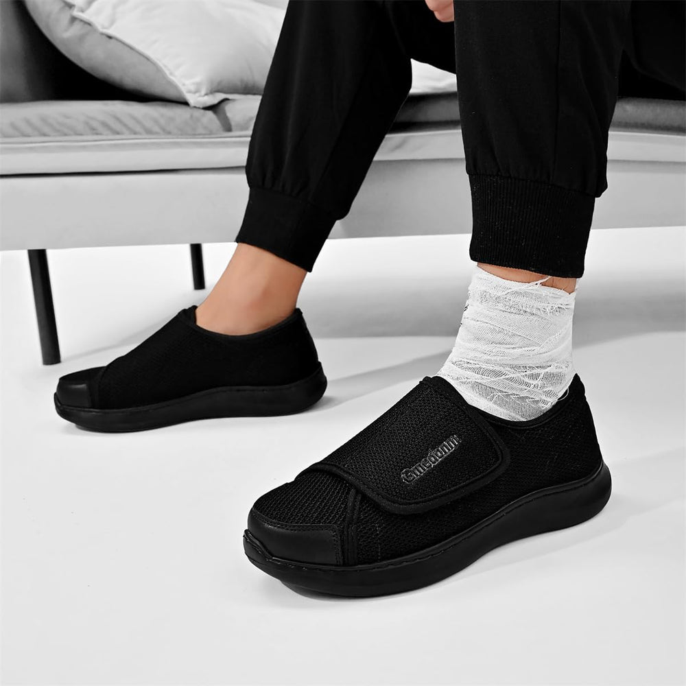 Gmedonm easy-on-off design assists seniors with slipping shoes on safely