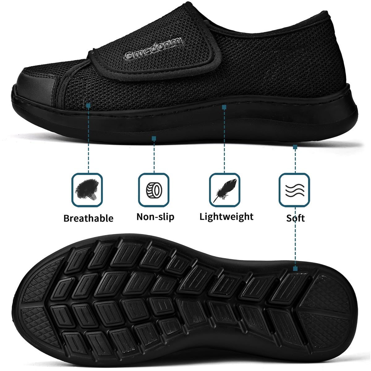 Gmedonm soft cushion foam insole reduces pressure underfoot and enhances comfort
