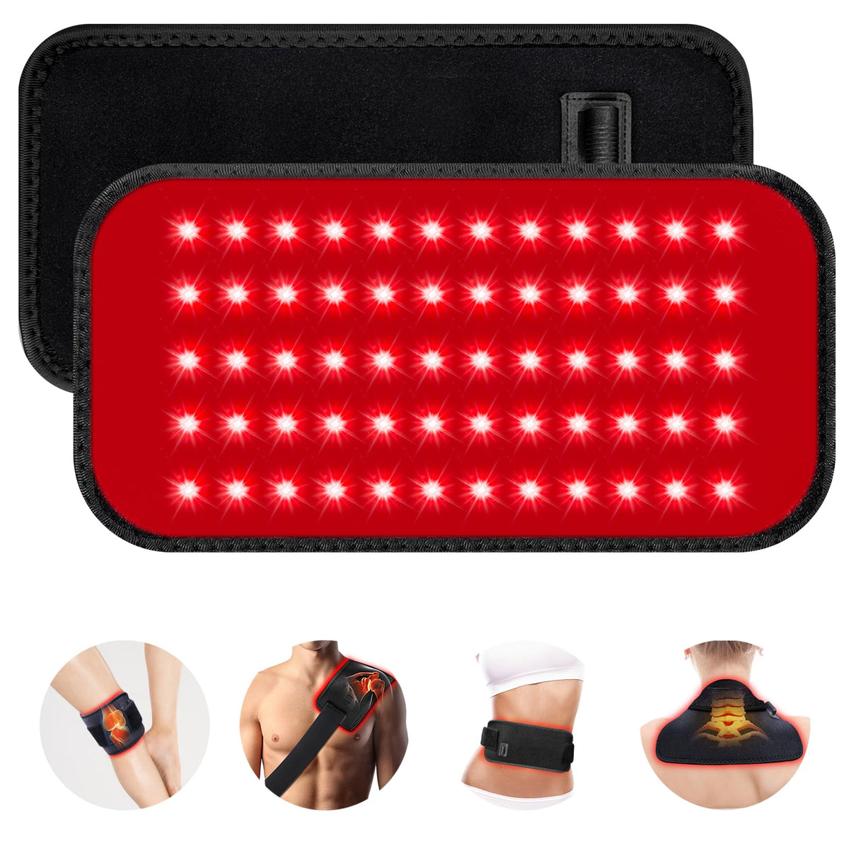 GMOWNW red light therapy belt full-coverage pad for targeted body areas