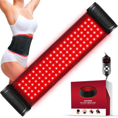 GMOWNW red light belt setup for convenient full-body therapy at home