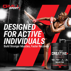 GMU SPORT Creatine HMB powder full glass ready to drink