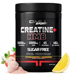 GMU SPORT Creatine 2.0 bottle front highlighting flavor and premium formula for workouts